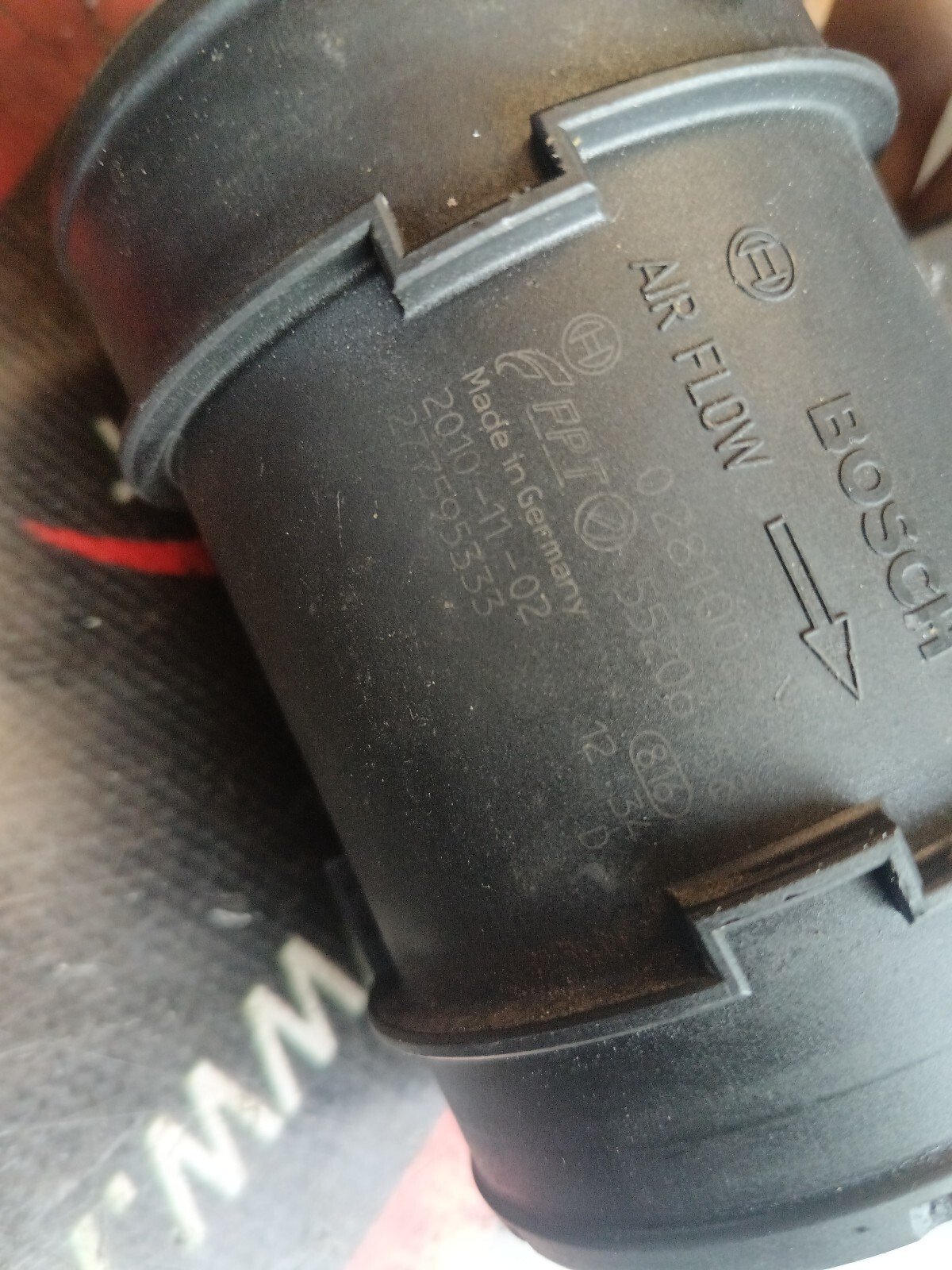 DEBITMETRE D'AIR   ALFA ROMEO 159 2.4 JTD TI 55206758, 0281002917