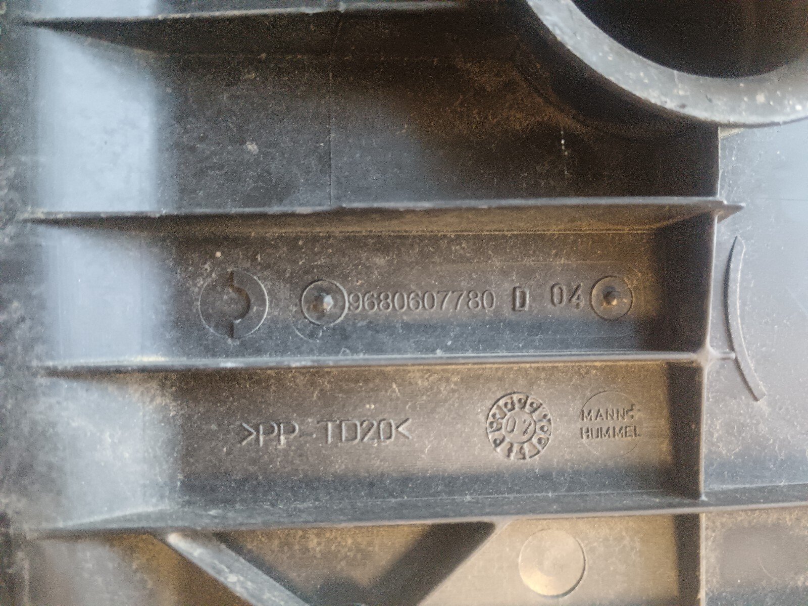 DURITE D'AIR PEUGEOT 308 I 1.6 HDI 90 CH 9680607780