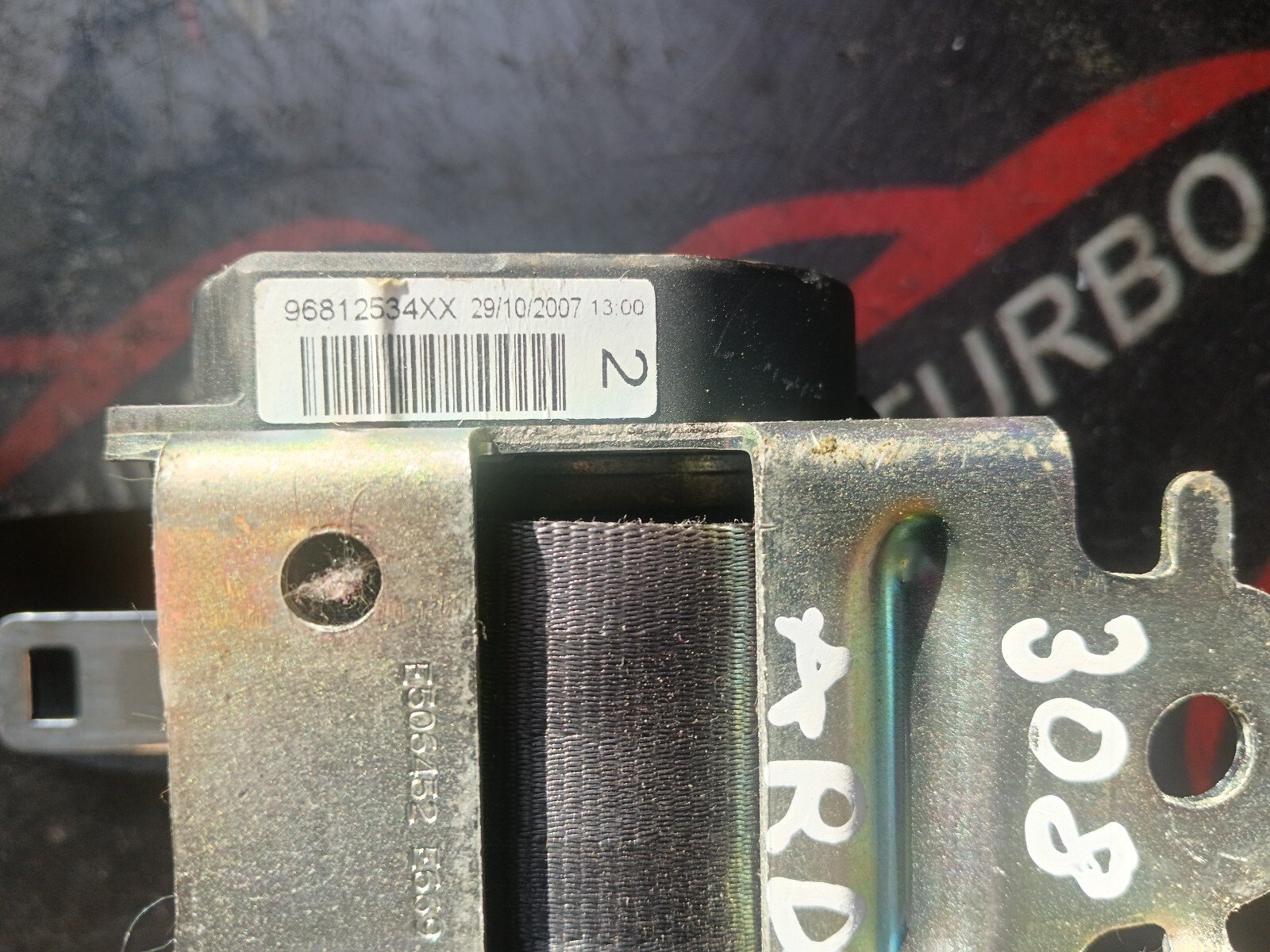 CEINTURE DE SECURITE  PEUGEOT 308 I ARRIERE GAUCHE  96812534XX