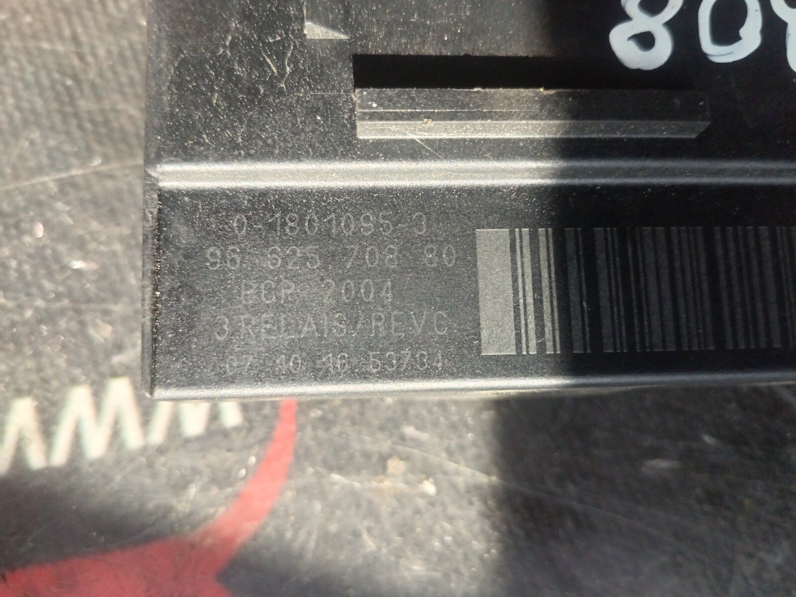 BOITIER PRECHAUFFAGE  PEUGEOT 308 I 1.6 HDI 90 CH 9662570880