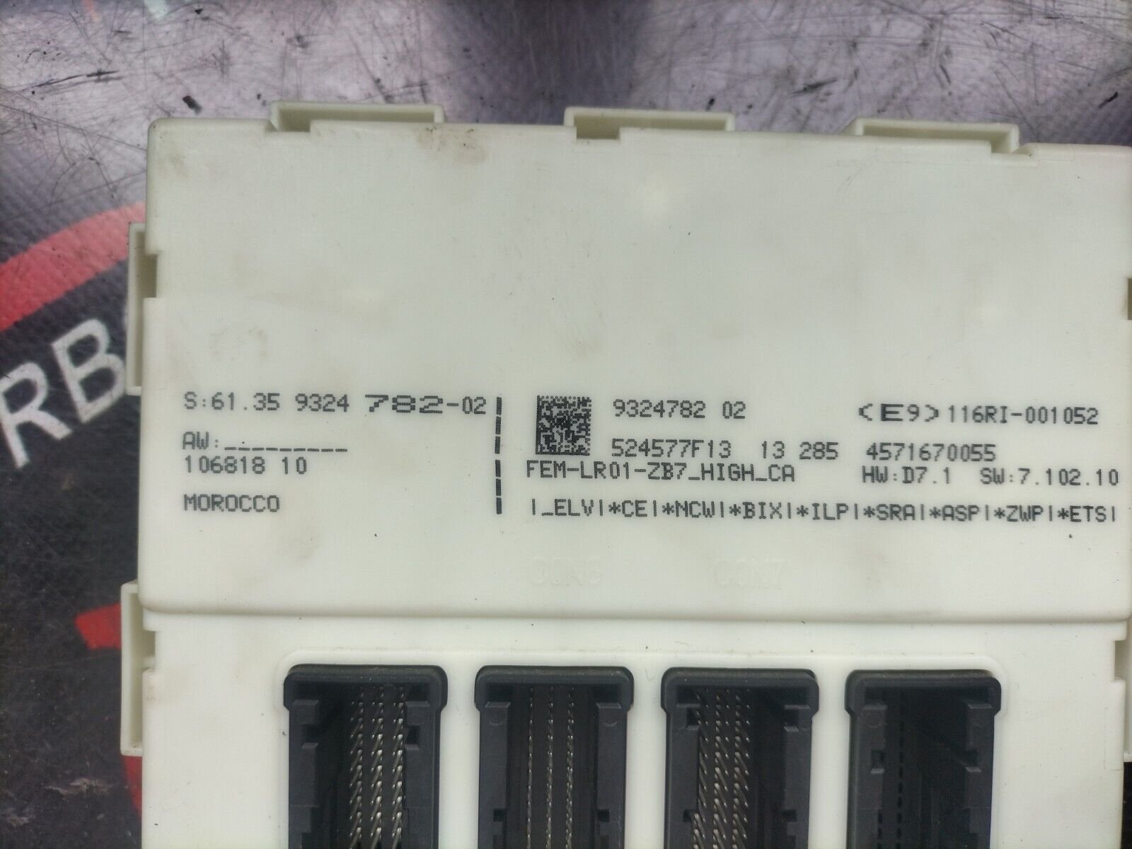 FEM MODULE DE COMMANDE CARROSERIE BMW F34 9324782, 524577F13