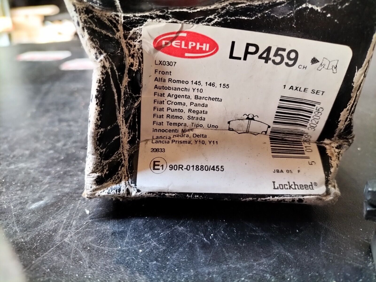 PLAQUETTES DE FREIN AVANT ALFA FIAT LANCIA DELPHI LP459