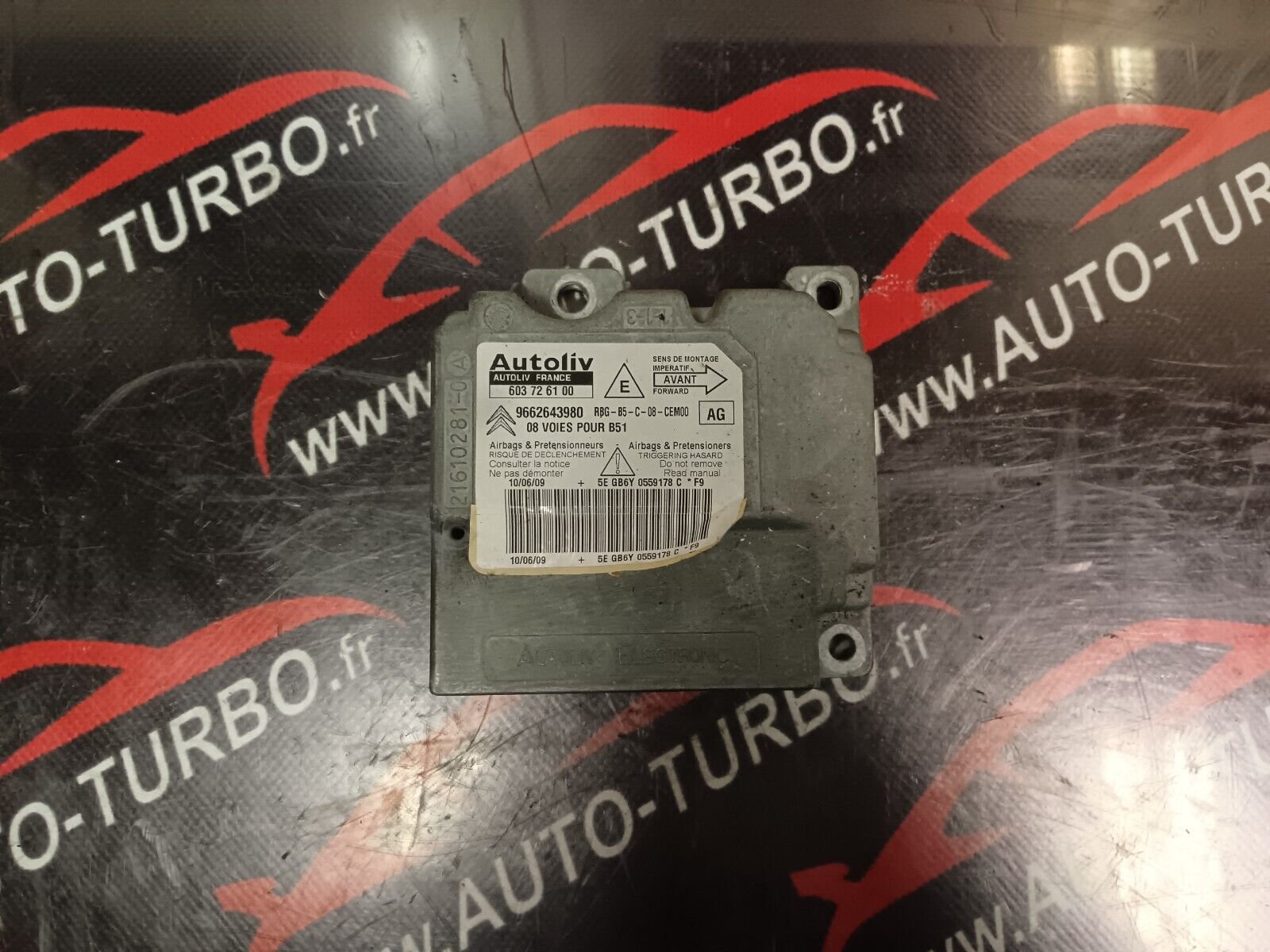 CALCULATEUR, BOITIER AIRBAG CITROEN C4 REFERENCE: 9662643980