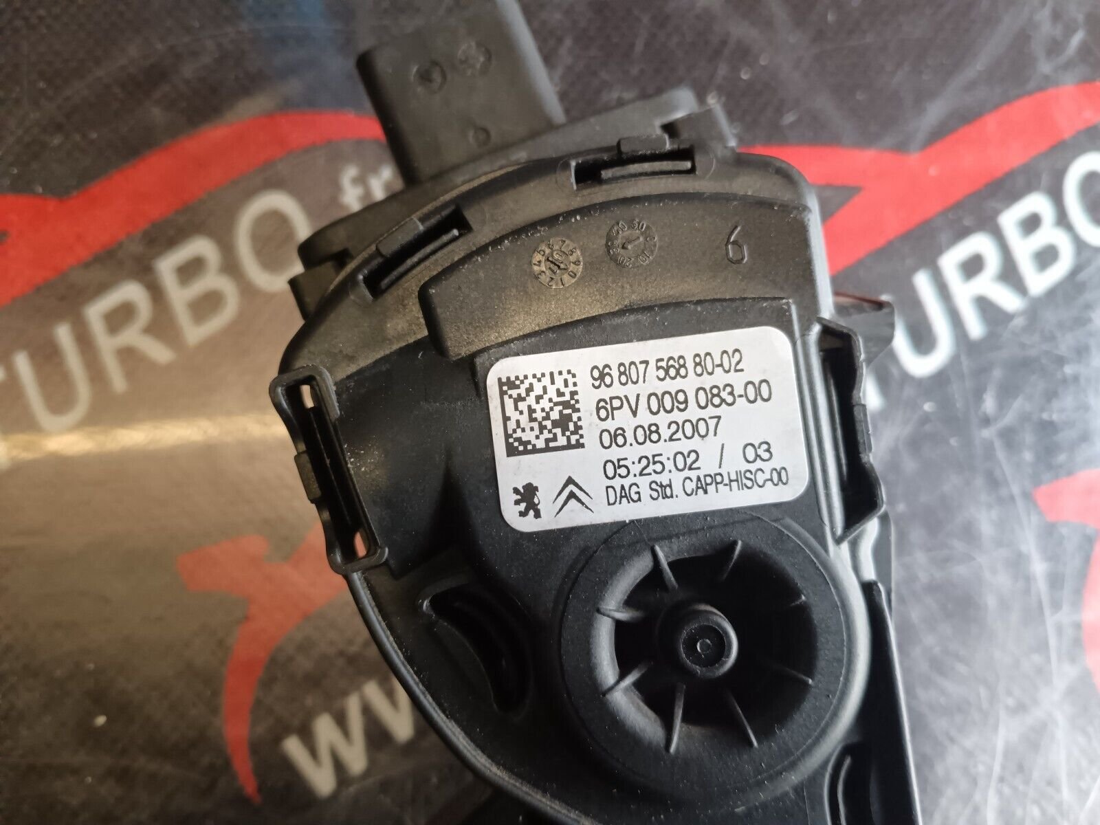 PEDALE ACCELERATEUR PEUGEOT 207 REFERENCE 9680756880