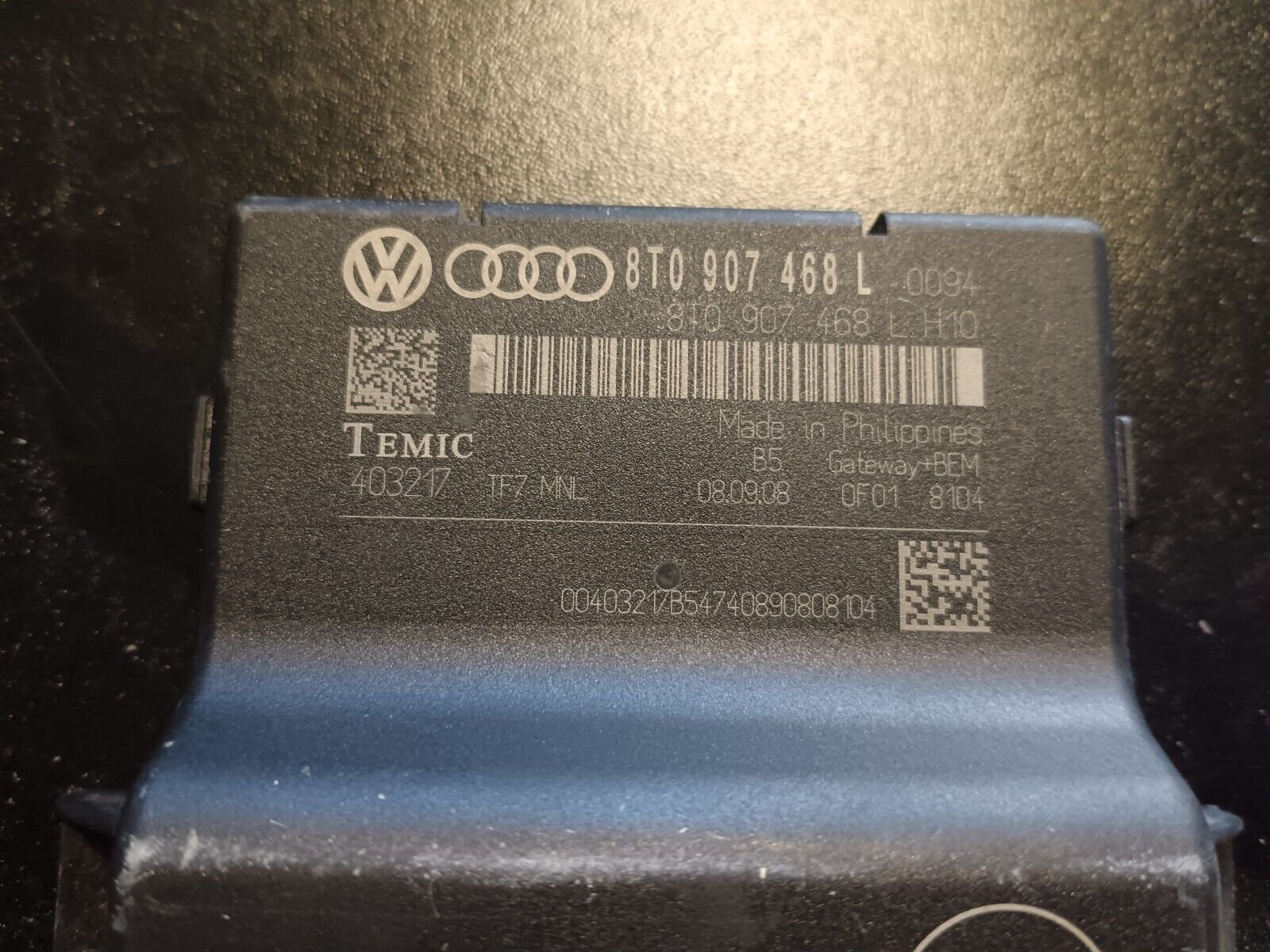 MODULE ELECTRONIQUE INTERFACE GATEAWAY AUDI A5 REFERENCE: 8T0907468