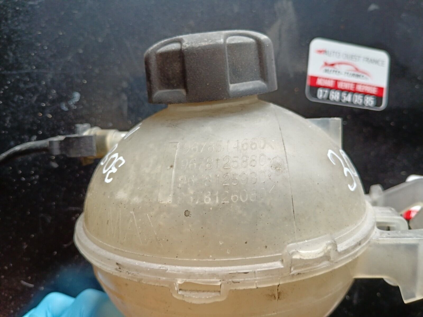 VASE D'EXPANSION LIQUIDE REFROIDISSEMENT PEUGEOT 308II SW REFERENCE: 9678514680