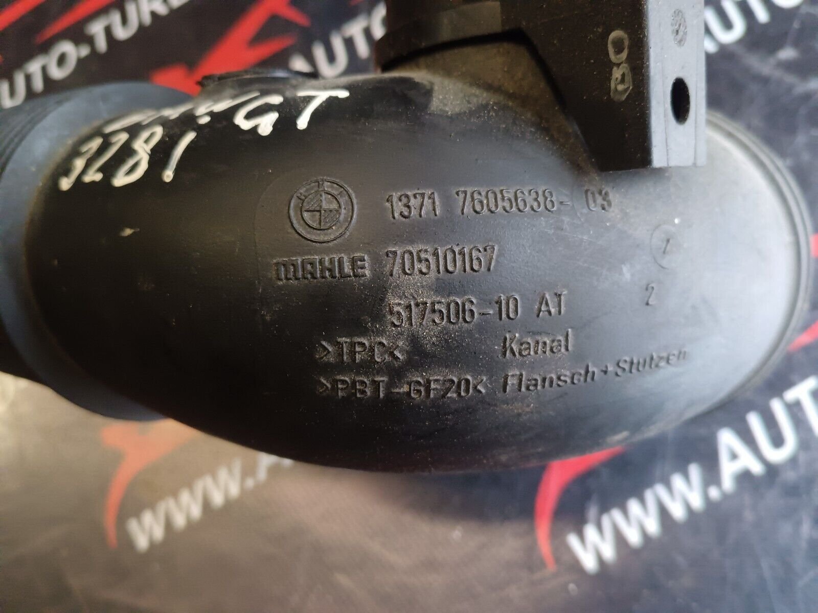 TUYAU DURITE D'ADMISSION D'AIR BMW GT 328i REFERENCE: 70510167