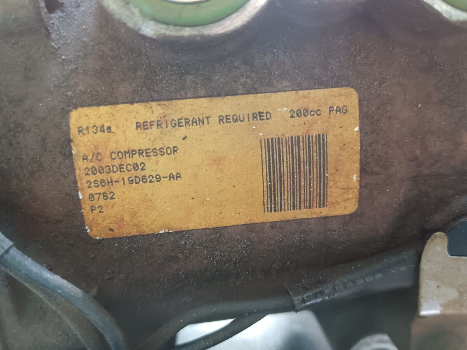 COMPRESSEUR DE CLIMATISATION FORD FIESTA 1.3 ESSENCE REFERENCE: 2S6H-19D629-AA