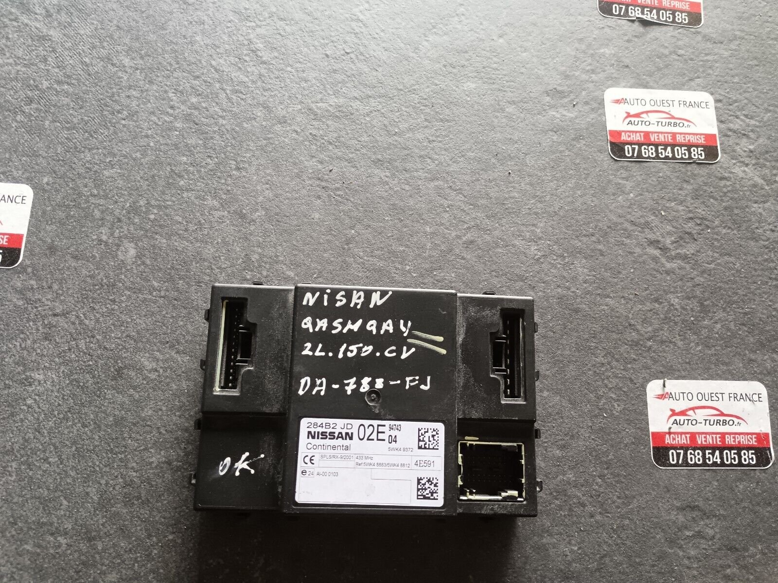 BOITIER MODULE CONFORT NISSAN QASHQAI REFERENCE: 284B2JD02B