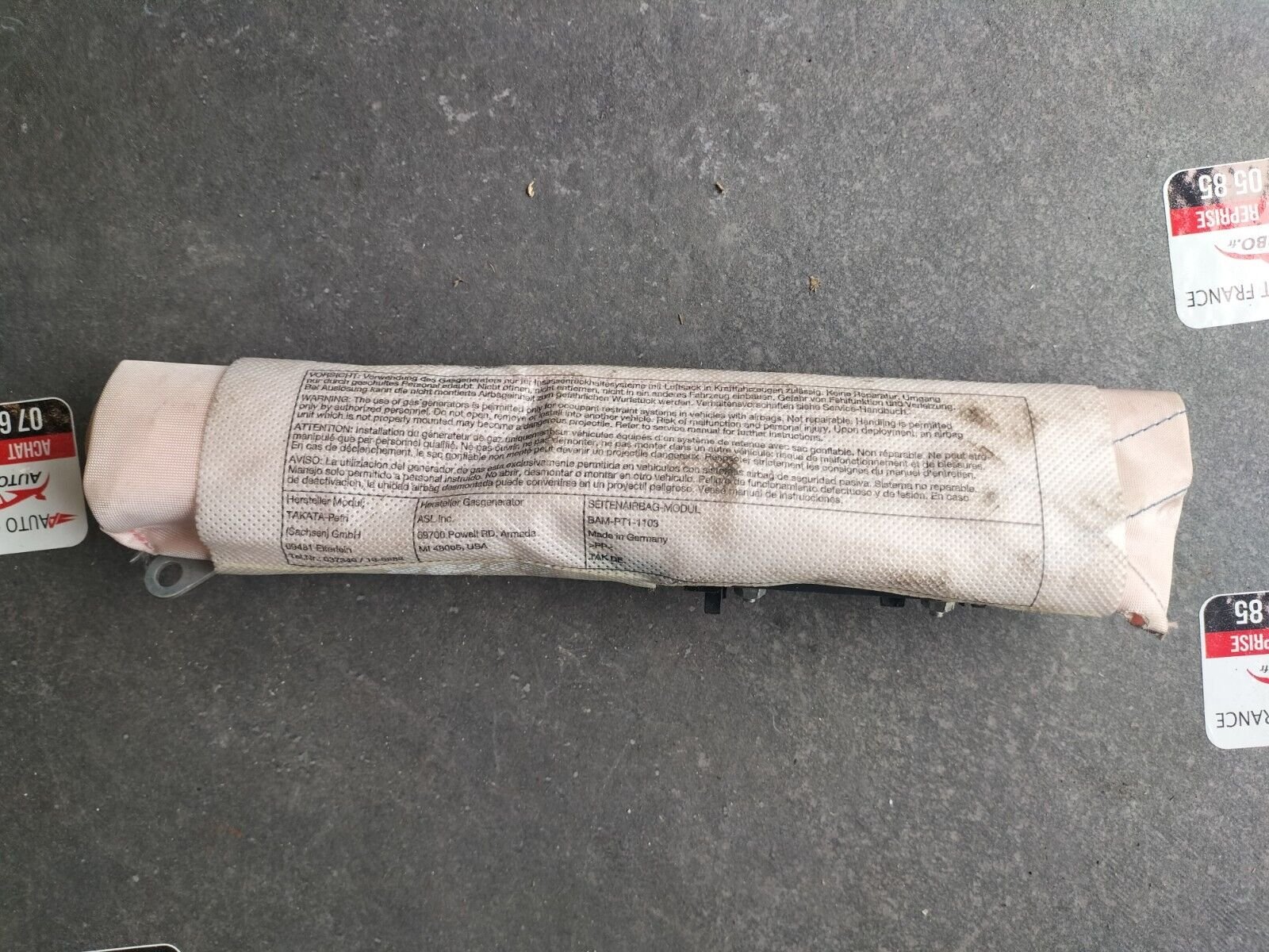 AIRBAG RIDEAU LATERAL GAUCHE AUDI A5 COUPE 2009 8T0880241D