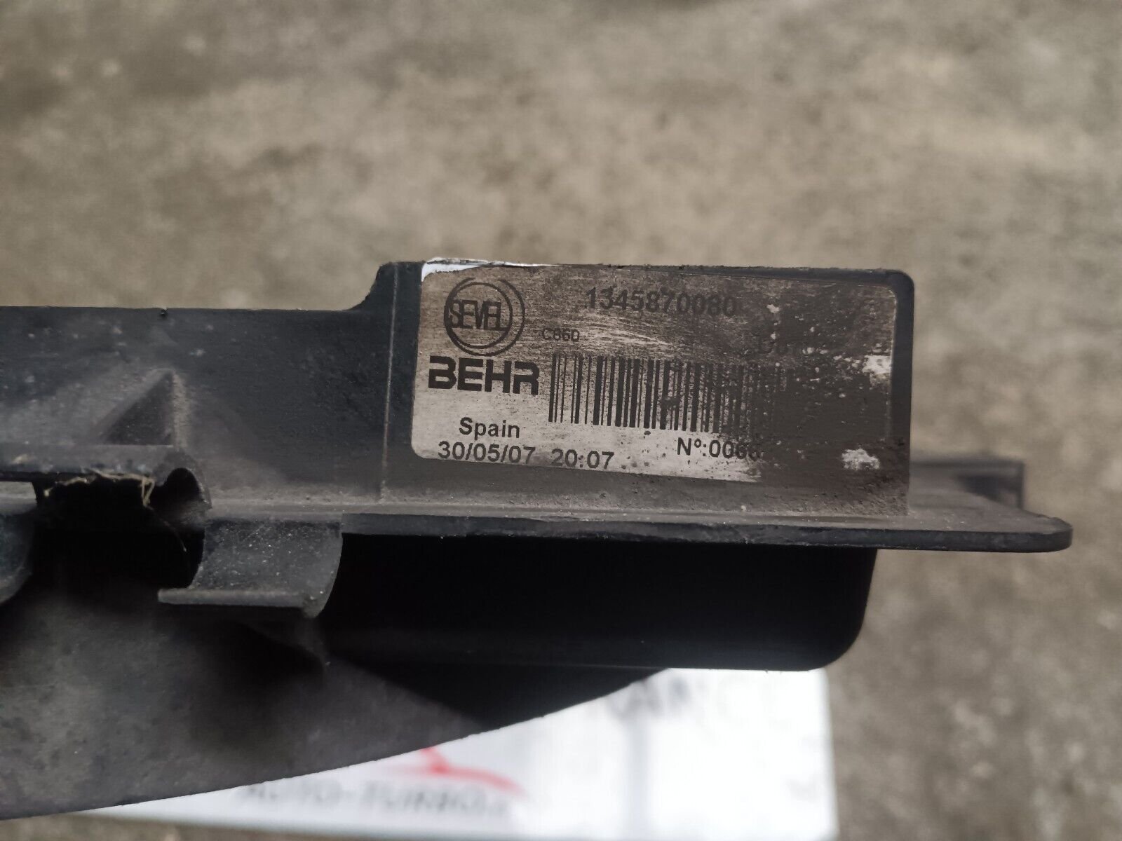 SUPPORT VENTILATEUR BOXER JUMPER DICATO 2.2HDI REFERENCE: 1345870080