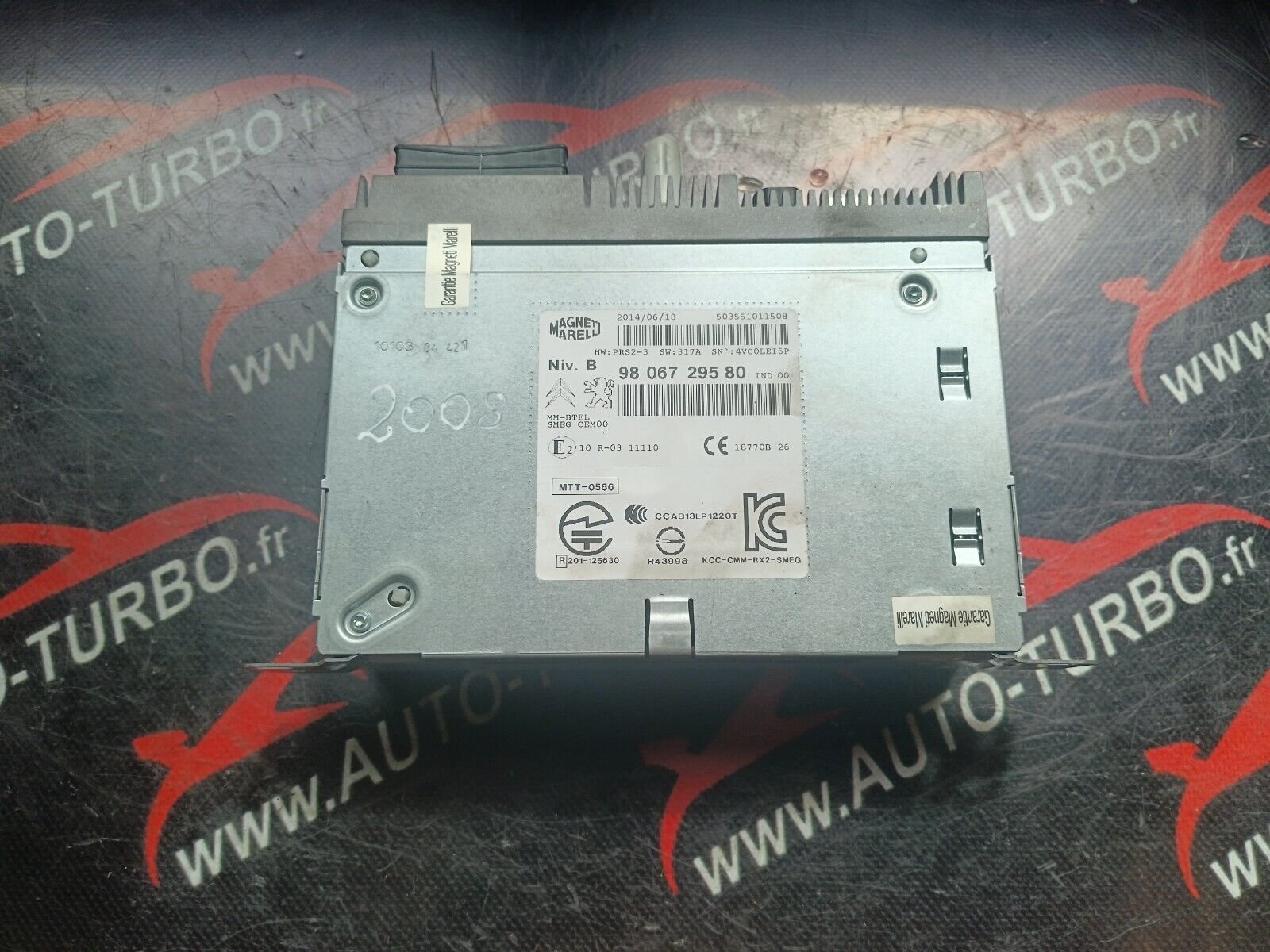 AUTORADIO PEUGEOT 2008 1.6HDI 110CH REFERENCE: 9806729580