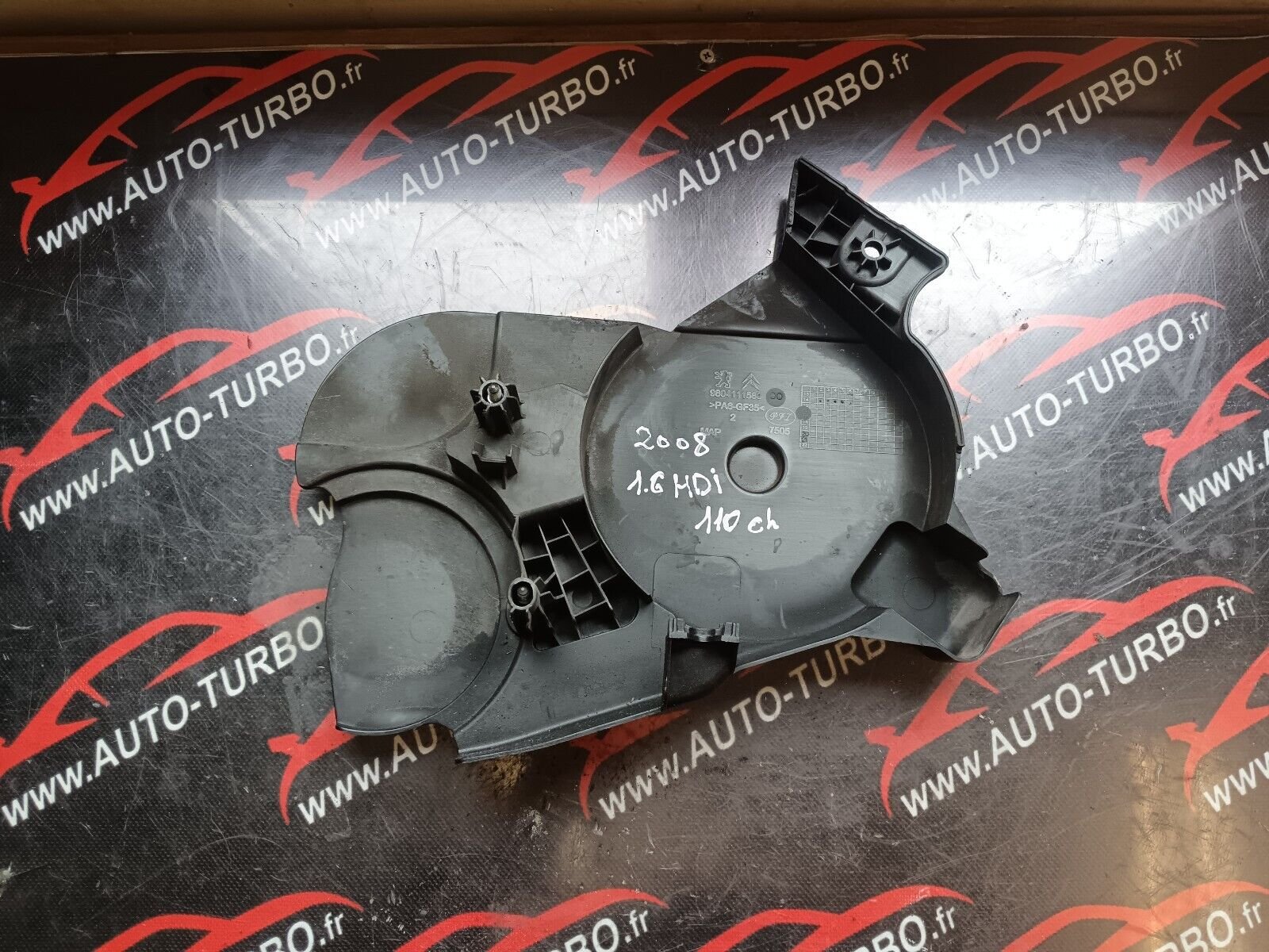 CACHE DISTRIBUTION PEUGEOT 2008 1.6HDI 110CH REFERENCE: 9804111580