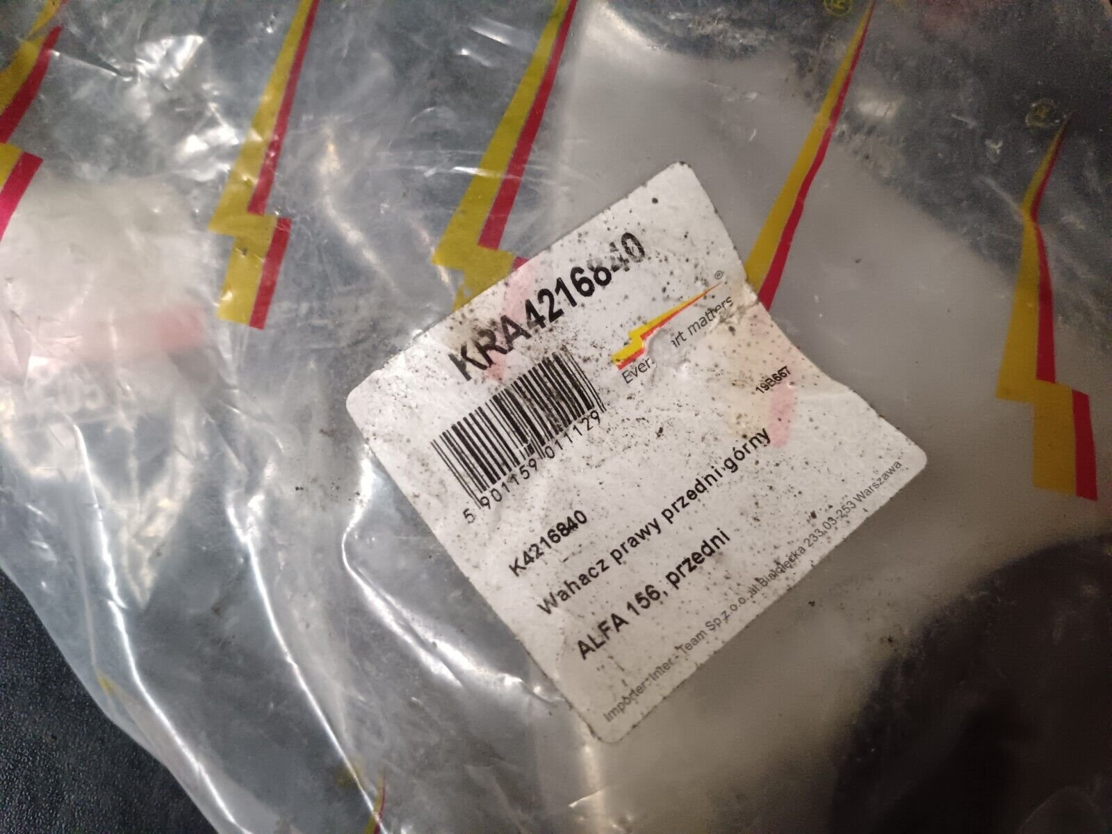 TRIANGLE DE SUSPENSION AVANT DROIT ALFA ROMEO 156 REFERENCE 51834094