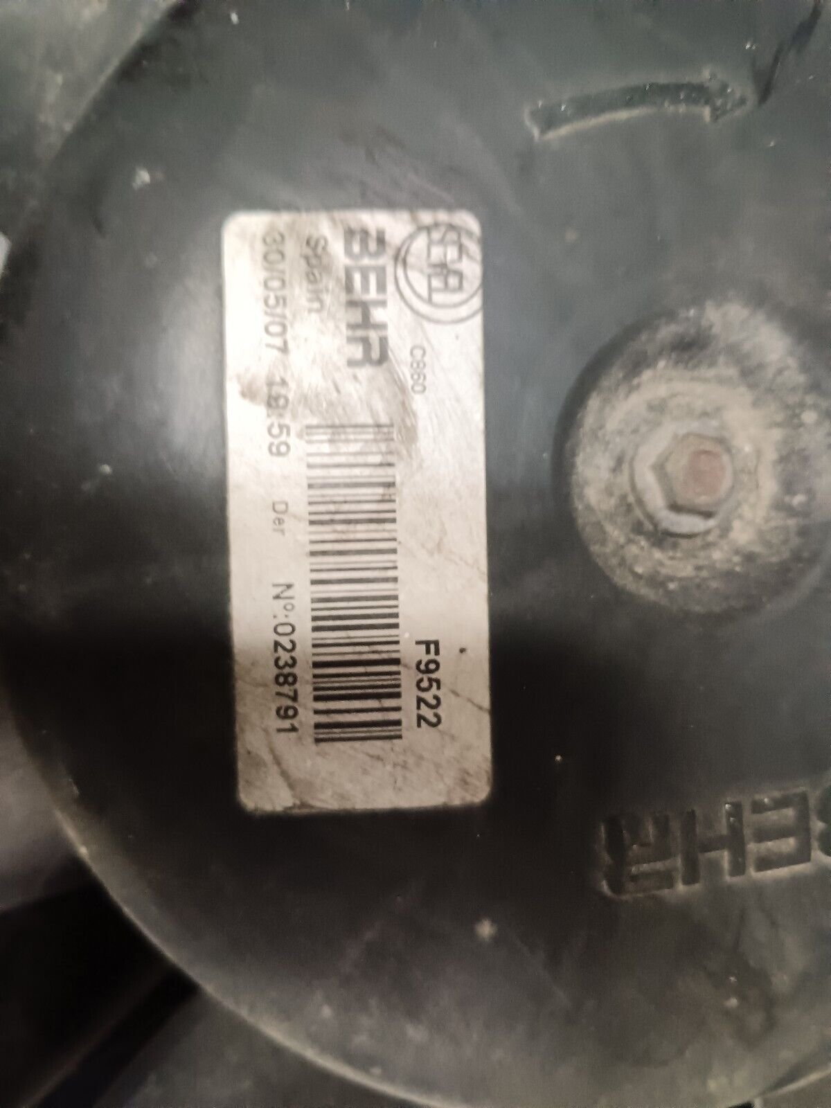 VENTILATEUR BOXER JUMPER DUCATO 2.2HDI REFERENCE: F9522