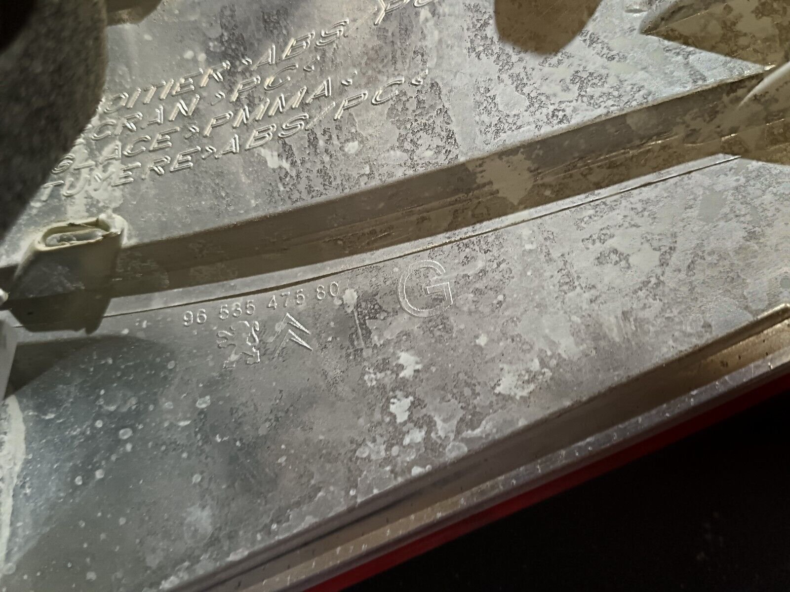 FEU ARRIERE GAUCHE PRINCIPAL CITROEN C4 PICASSO 1 REFERENCE: 9653547580