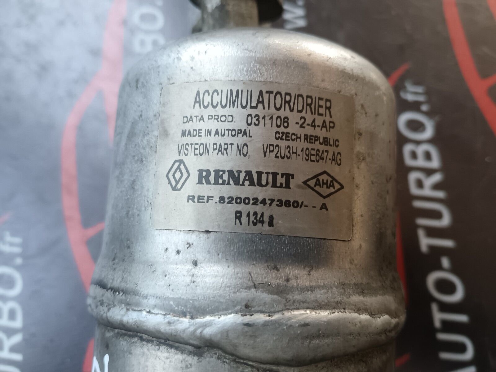 BOUTEIL DESHYDRATANTE CLIMATISATION RENAULT SCENIC 2 REFERENCE: 8200247360