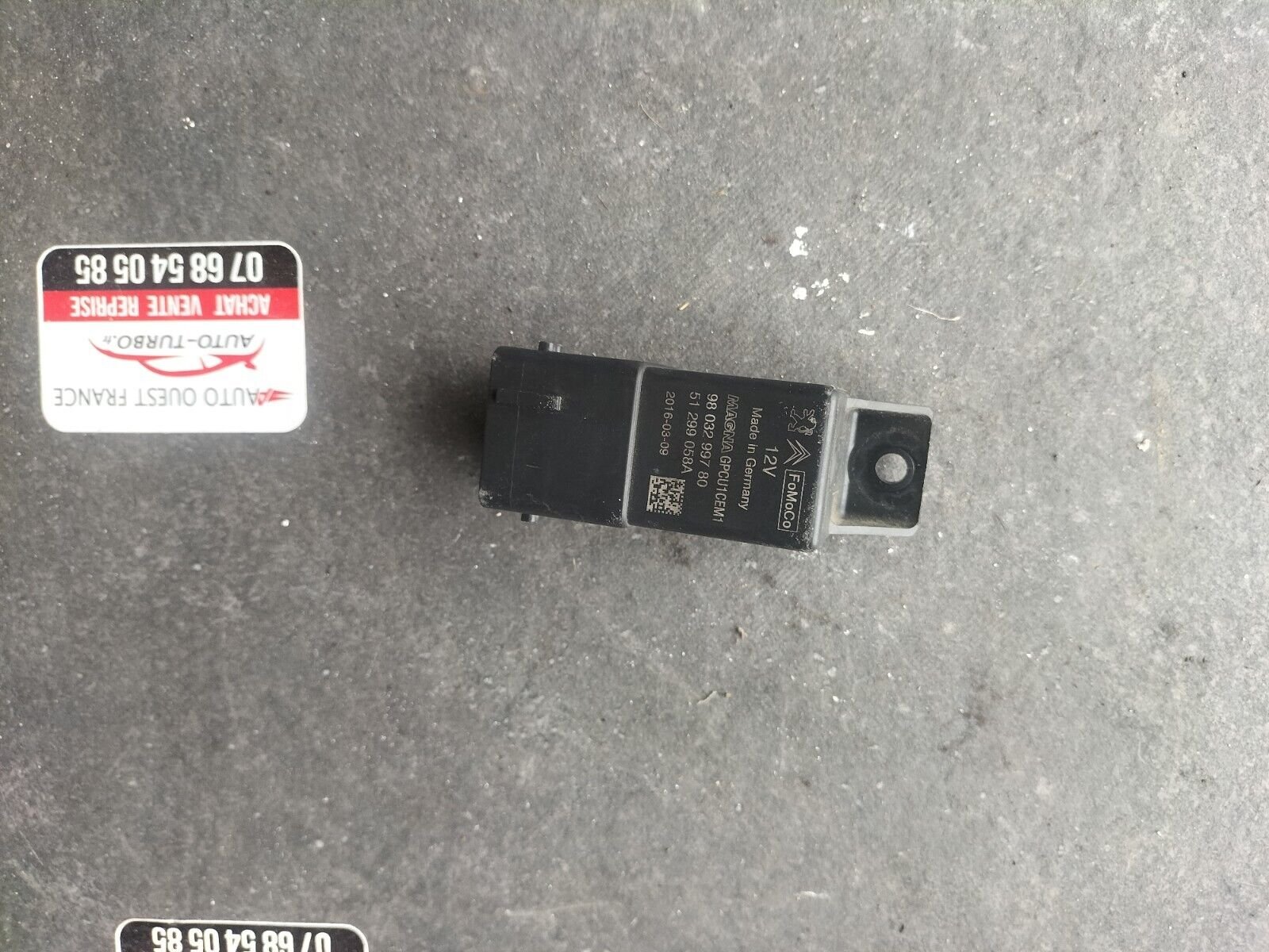 BOITIER DE PRECHAUFFAGE CITROEN REFERENCE: 9803299780