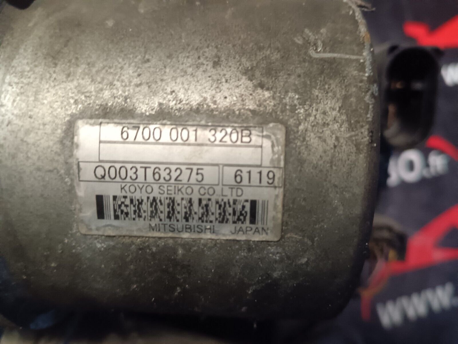 CREMAILLERE DE DIRECTION ASSISTE PEUGEOT 207 REFERENCE: 6700001320D