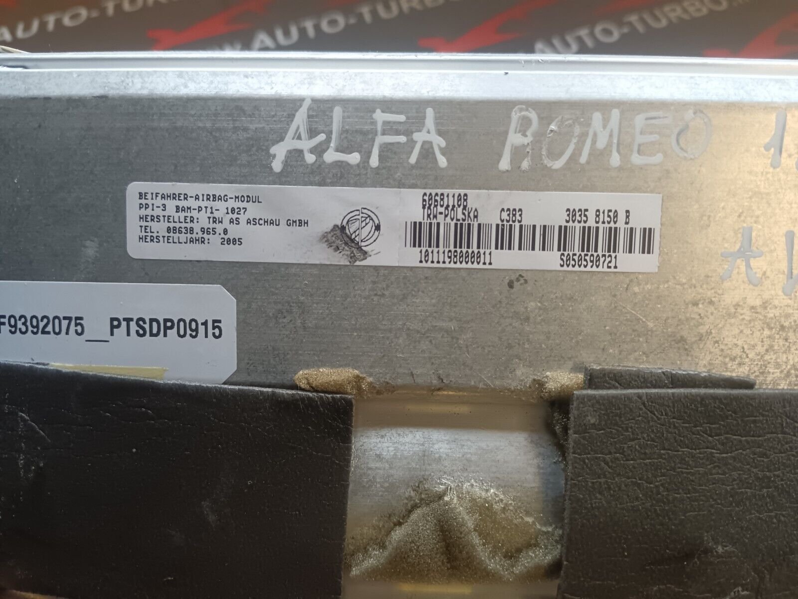 AIRBAG PASSAGER ALFA ROMEO 159 REFERENCE: 60681108