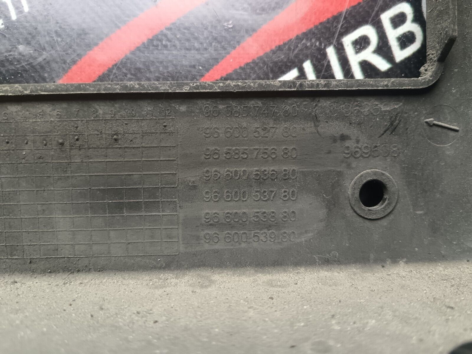 SUPPORT RADIATEUR CITROEN C4 PICASSO REFERENCE: 9658575680