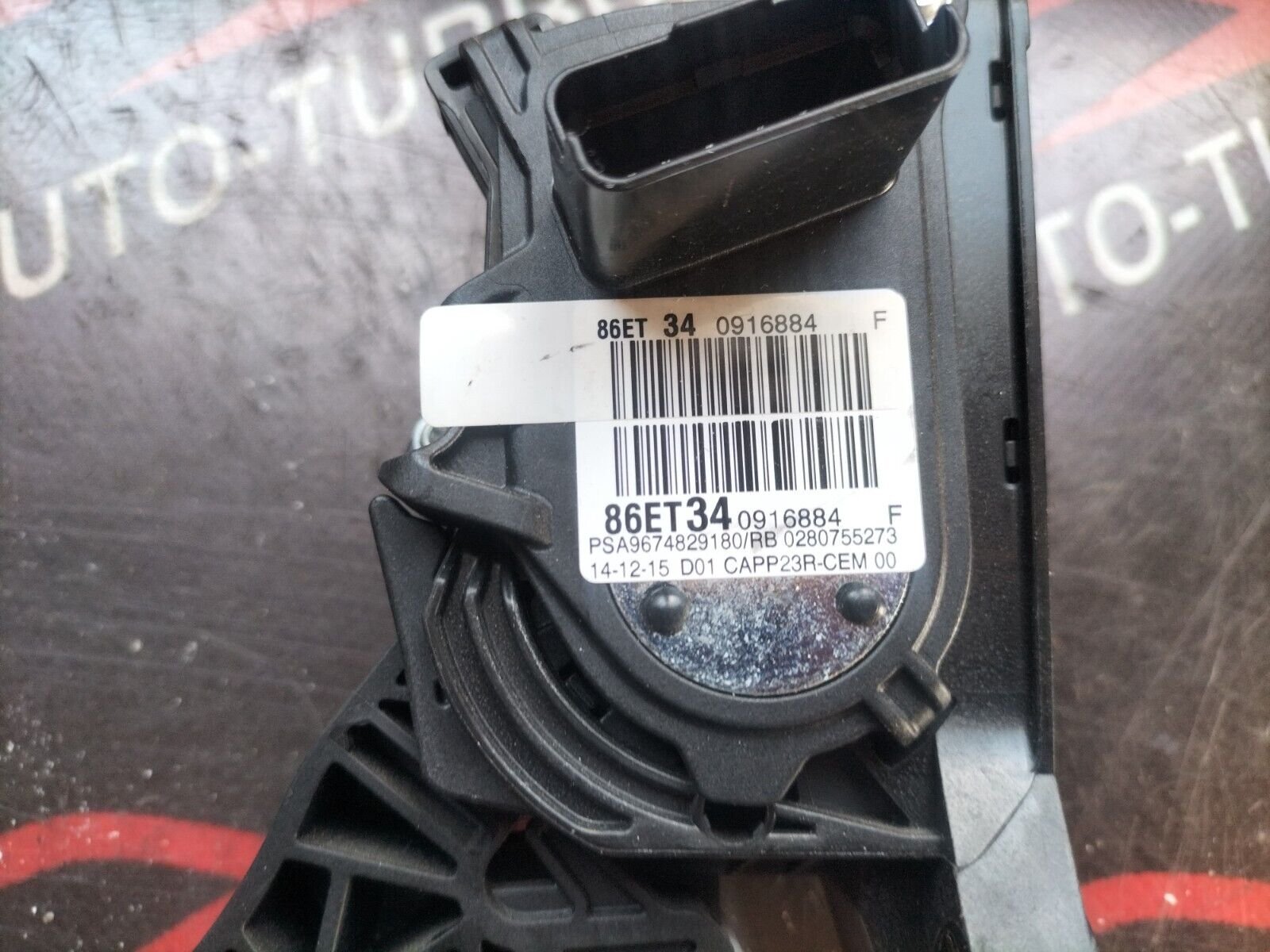 PEDALE ACCELERATEUR PEUGEOT 308 PHASE 2 9674829180, 0280755273