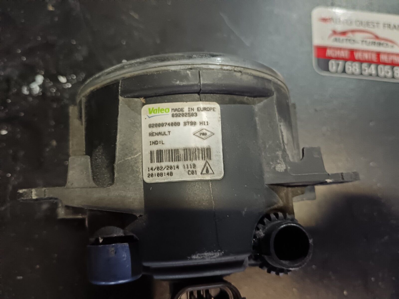 ANTIBROUILLARD AVANT GAUCHE CITROEN C4 REFERENCE: 89202503