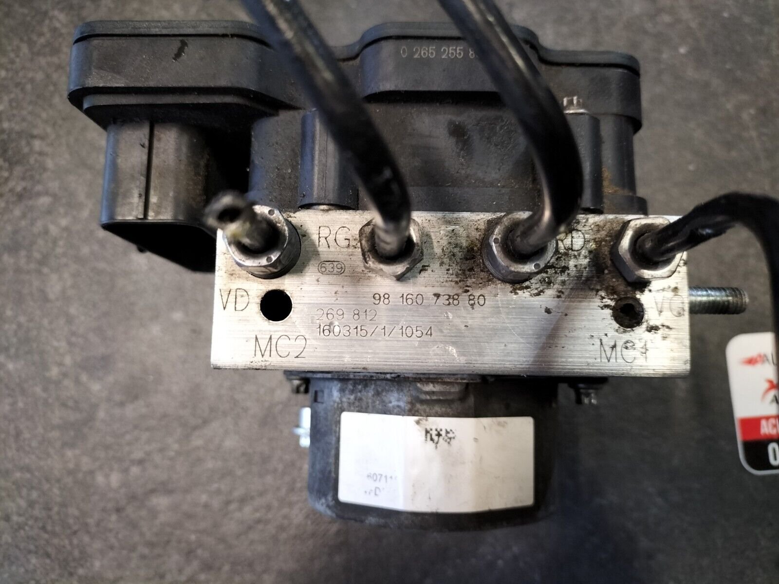 BLOCK ABS PEUGEOT 308 PHASE 2 1.6 HDI 100 CH 9816073880, 2265106516