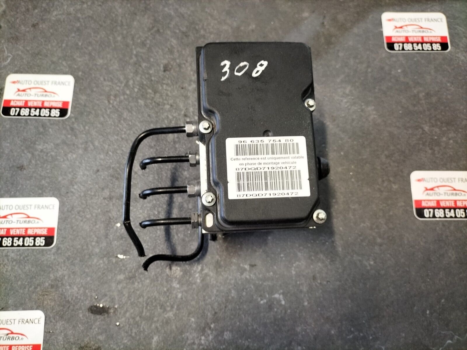 BLOCK ABS PEUGEOT 308 1.6 HDI PHASE 1 BOSCH 0265231796, 9660107180, 9663575480