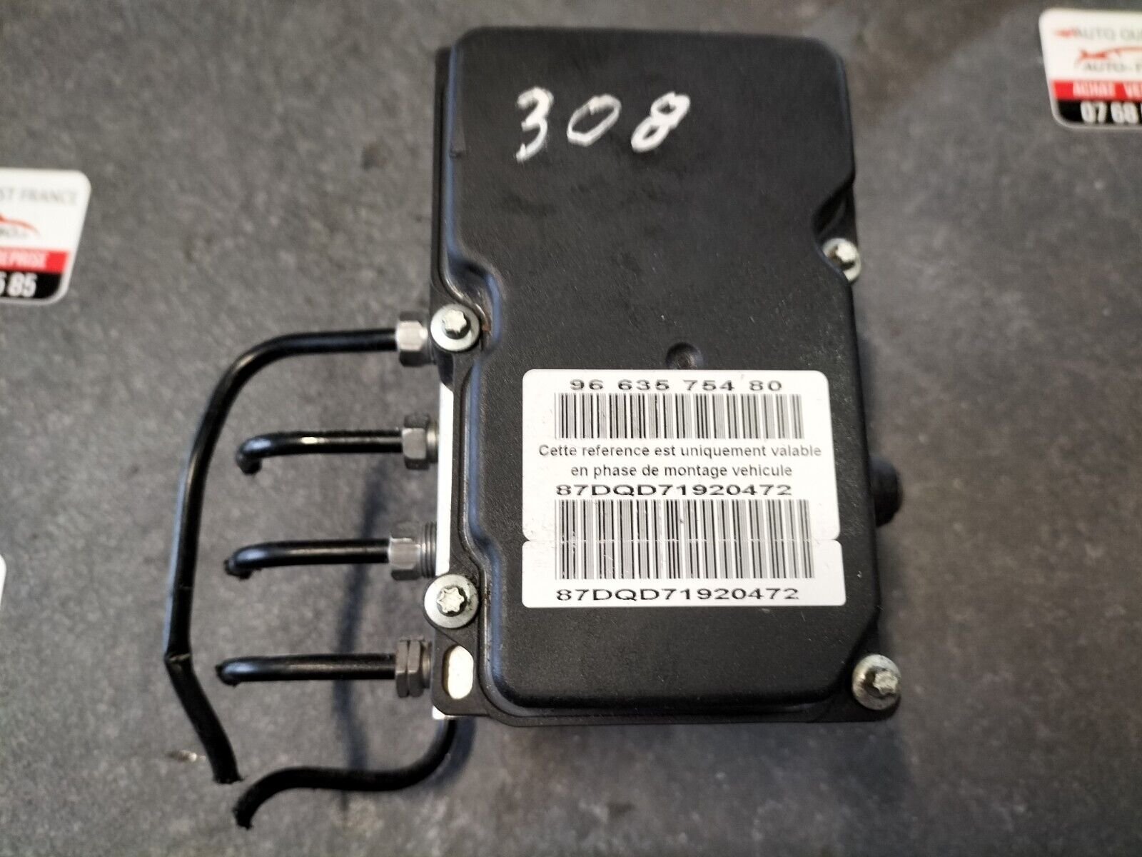 BLOCK ABS PEUGEOT 308 1.6 HDI PHASE 1 BOSCH 0265231796, 9660107180, 9663575480