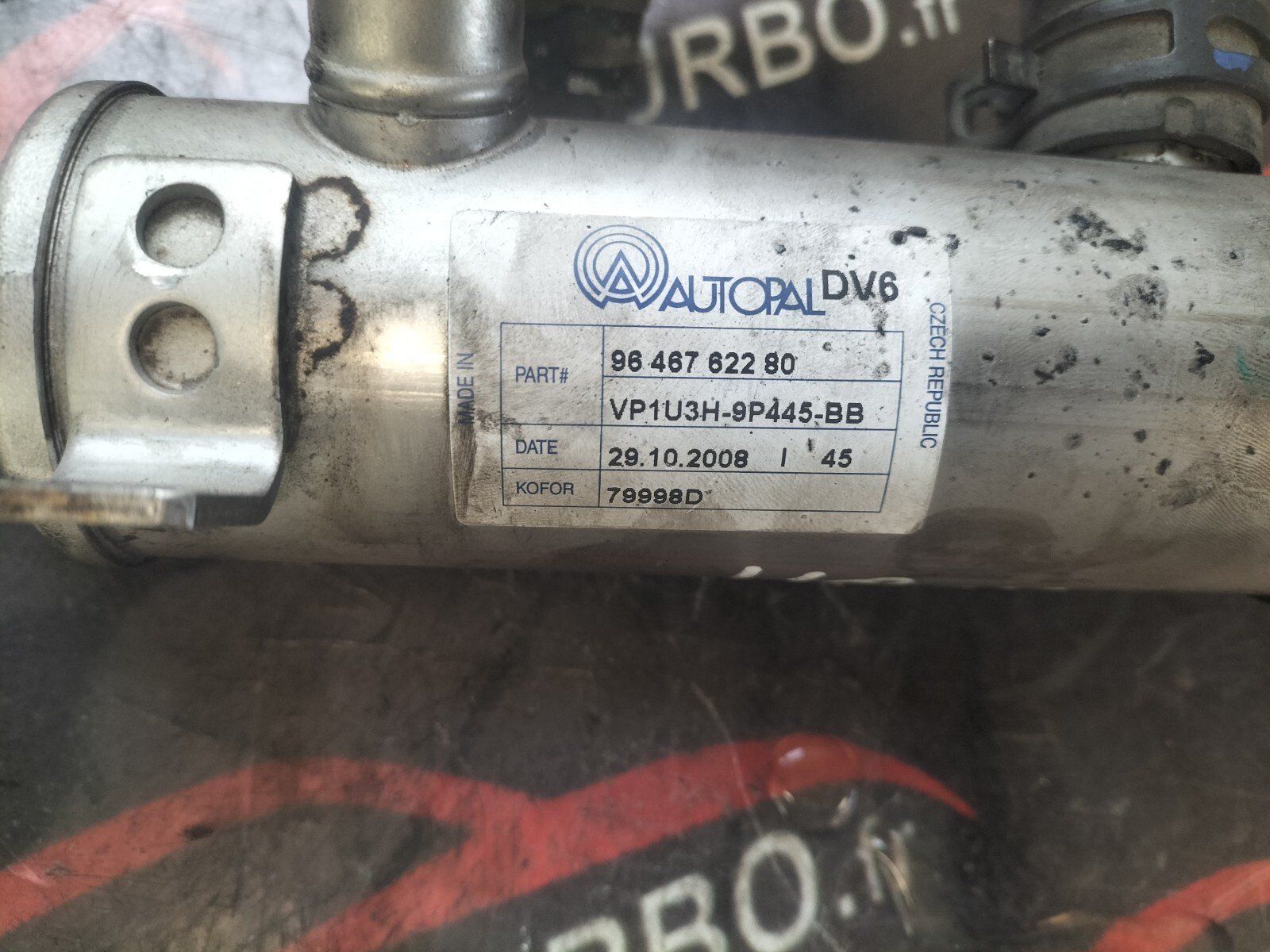 REFROIDISSEUR EGR PSA 1.6 HDI 110 CH 9646762280