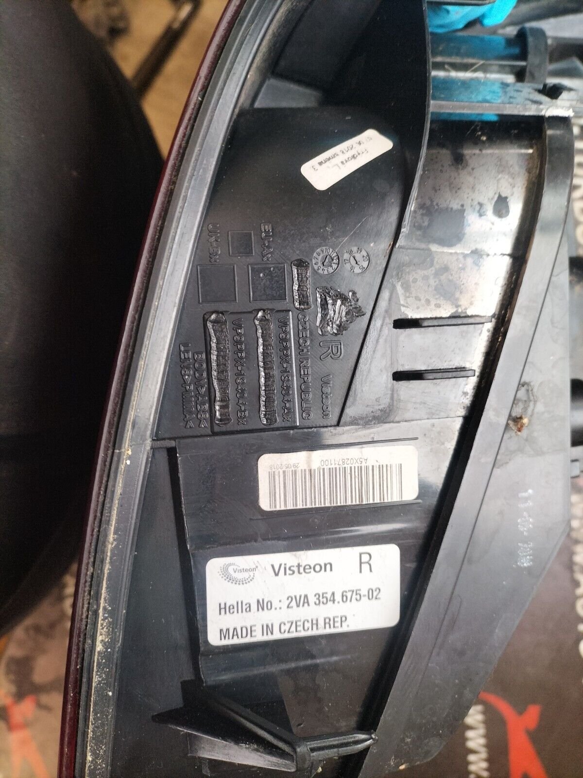 FEUX ARRIERE DROITE CITROEN DS3  9683115380 HELLA 2VA35467502