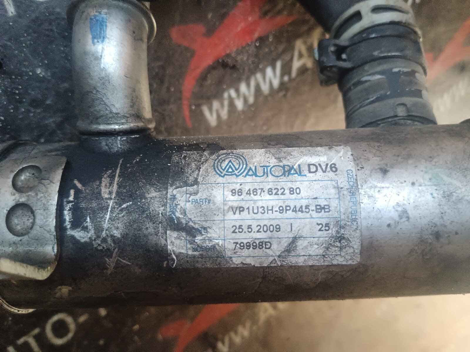 REFROIDISSEUR EGR   PEUGEOT 308 I 1.6 HDI 90 CH 9646762280